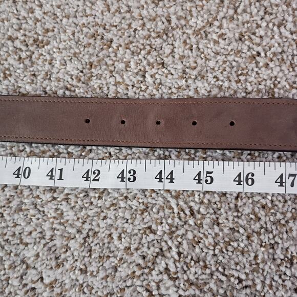 Allen Edmonds Men’s Brown Leather Belt Size 44 Made In USA 17527 - Picture 12 of 16